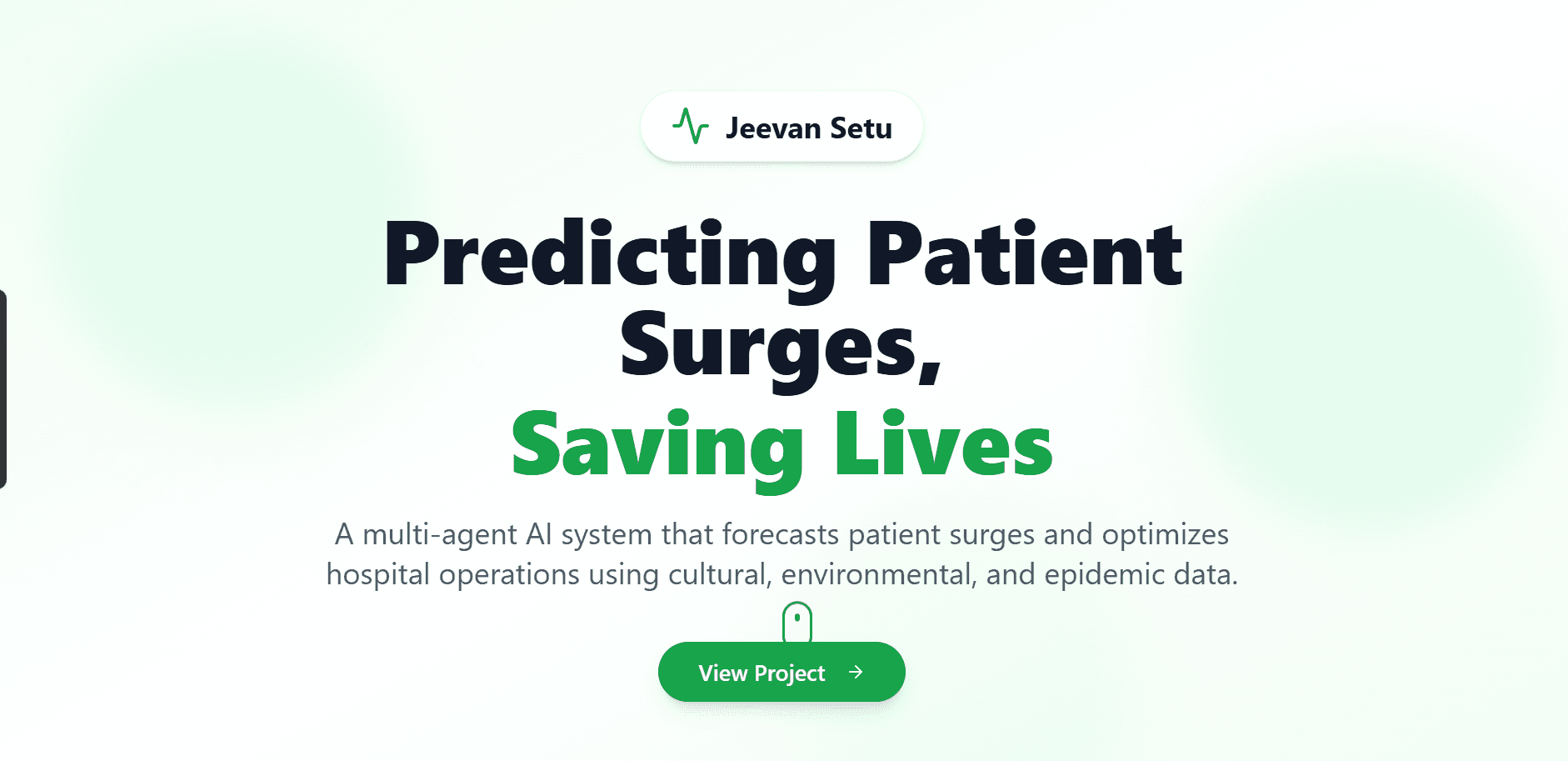 JeevanSetu — AI-Powered Hospital Surge Prediction