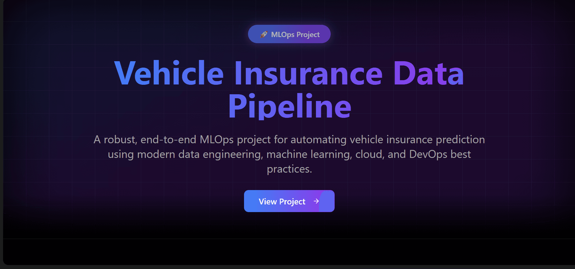 Vehicle Insurance Data Pipeline