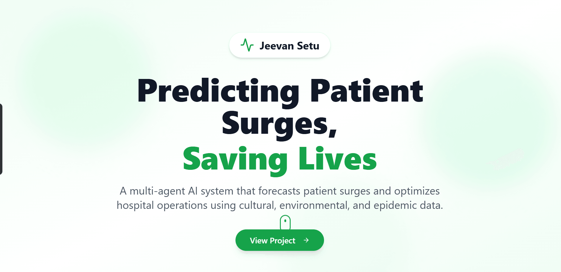 JeevanSetu — AI-Powered Hospital Surge Prediction