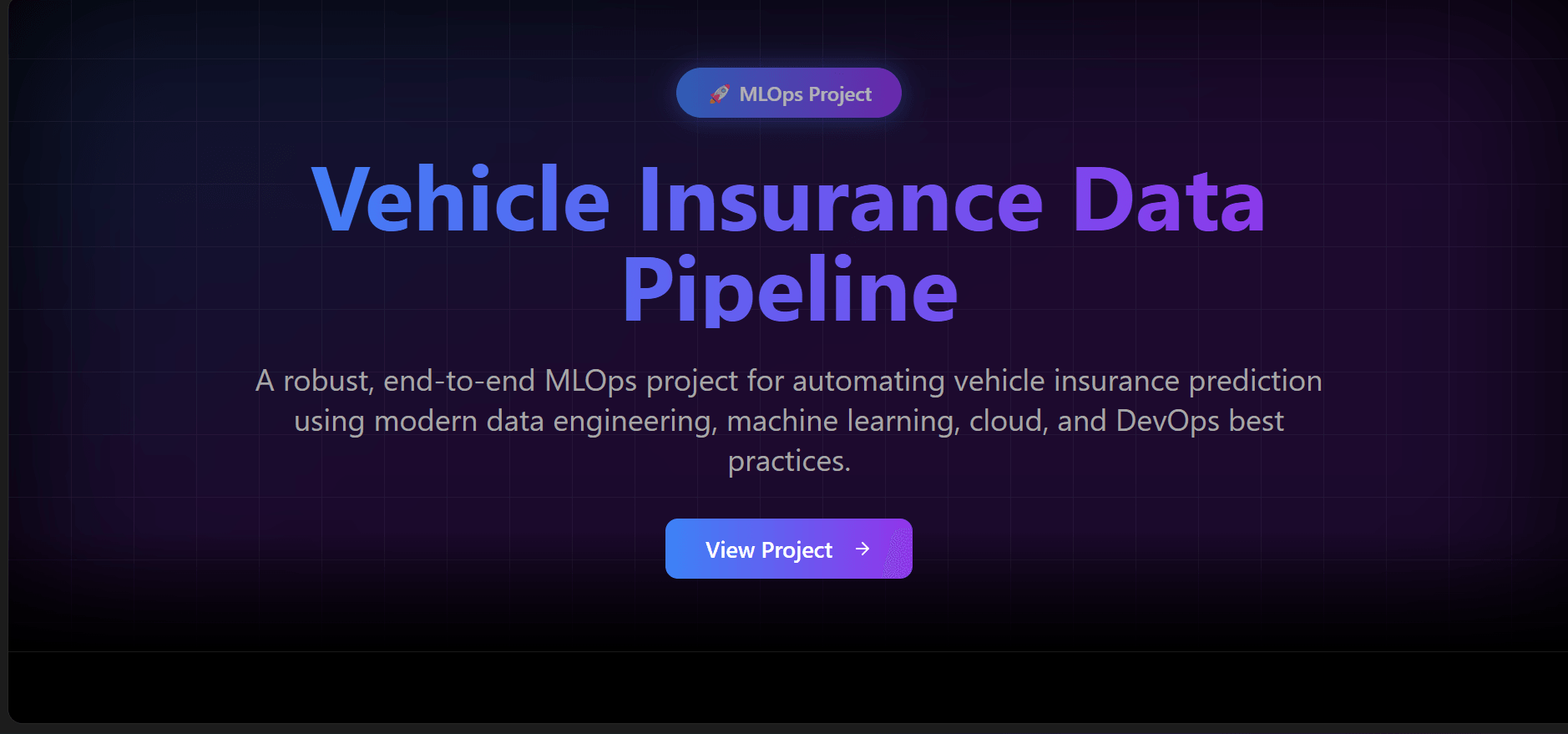 Vehicle Insurance Data Pipeline